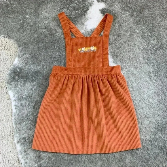 Embroidered Flower Jumper Dress - Picture 2 of 11